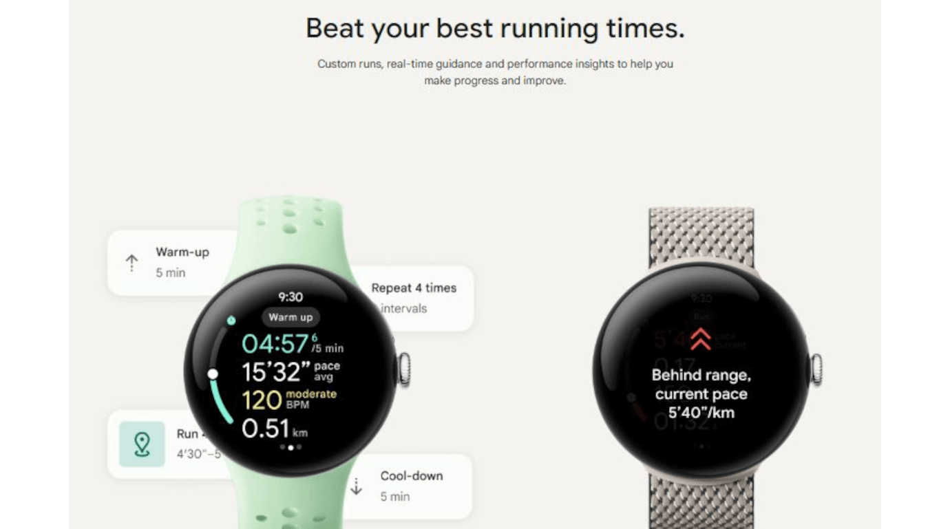 Pixel Watch 3 (Matteblack, 41mm, Obsidian, Active Band, Wi-Fi + Bluetooth)