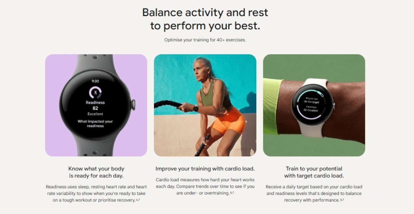 Pixel Watch 3 (Matteblack, 41mm, Obsidian, Active Band, Wi-Fi + Bluetooth)