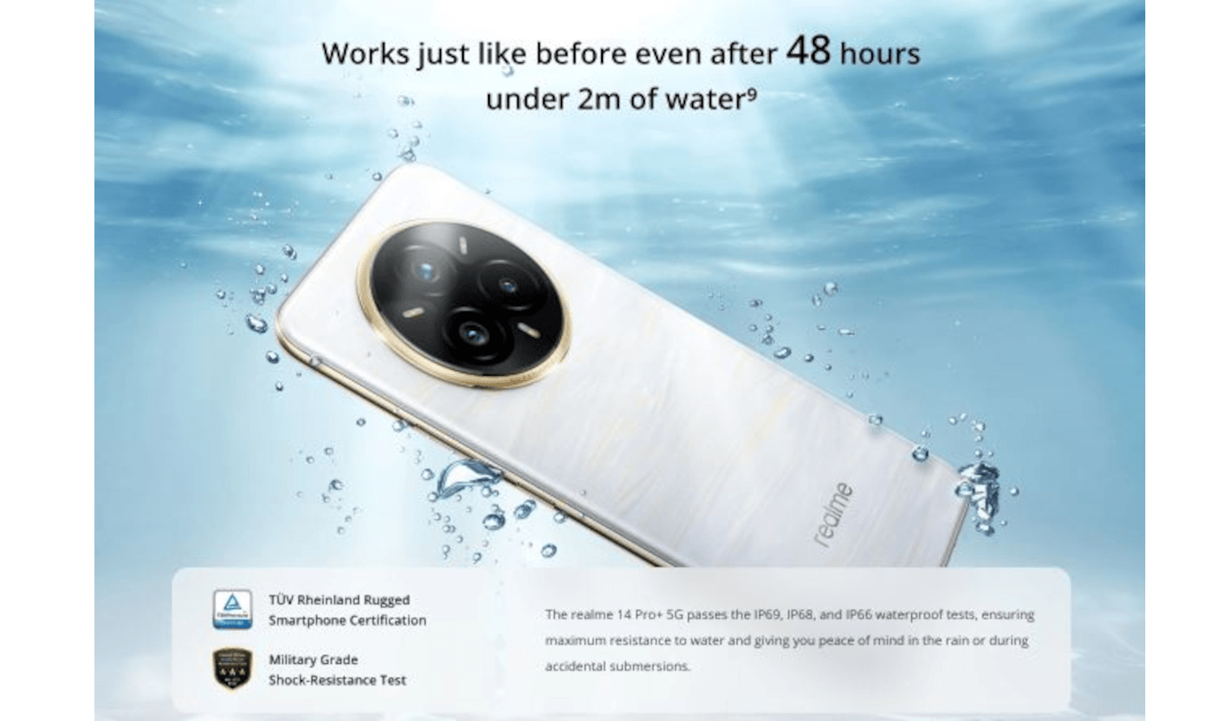 Realme 14 Pro Plus 5G (Pearl White, 12GB, 256GB)