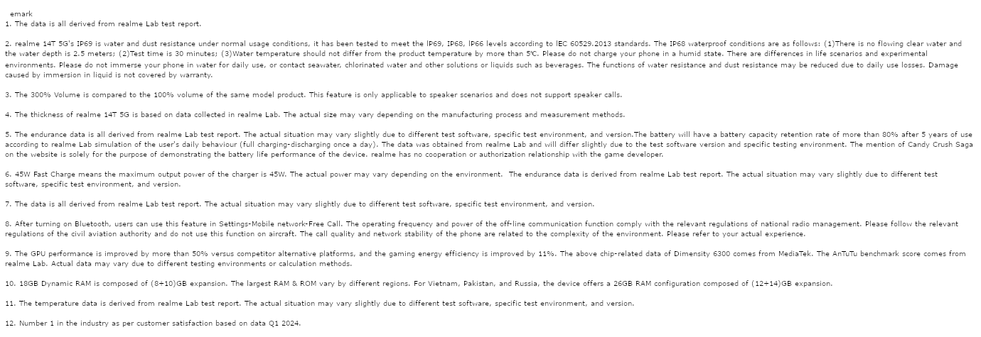 Realme 14T 5G (Obsidian Black, 8GB, 256GB)