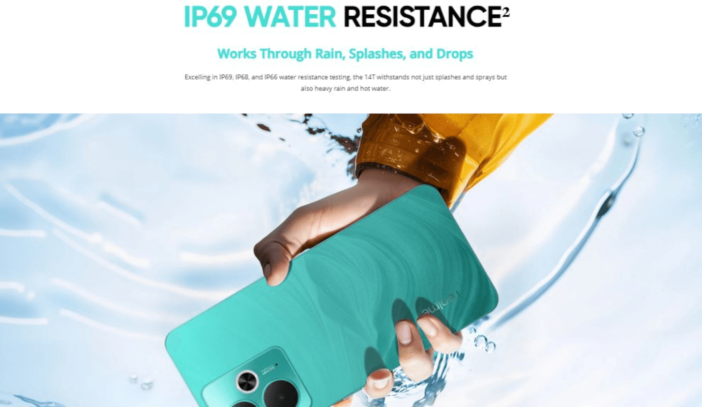 Realme 14T 5G (Surf Green, 8GB, 128GB)