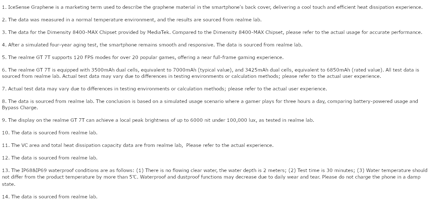 Realme GT 7T (IceSense Black, 8GB, 256GB)