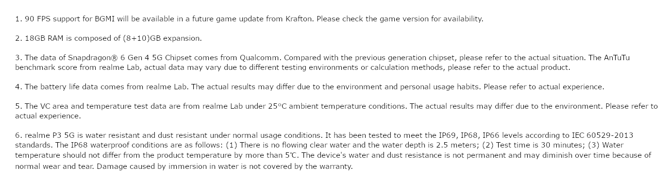 Realme P3 5G (Space Silver, 8GB, 128GB)