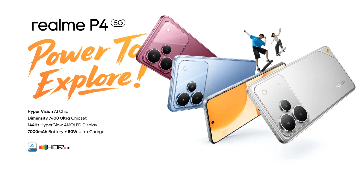 Realme P4 5G (Steel Grey, 8GB, 128GB)