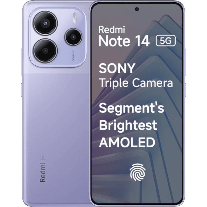 MI Redmi Note 14 5G (Phantom Purple, 6GB, 128GB)