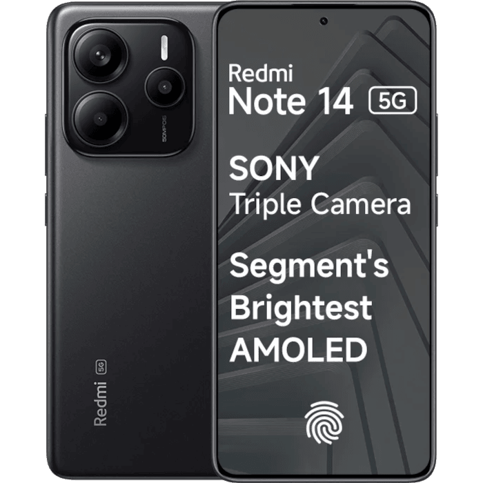MI Redmi Note 14 5G (Titan Black, 8GB, 128GB)