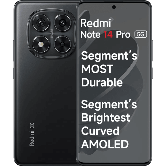 MI Redmi Note 14 pro 5G (Titan Black, 8GB, 128GB)