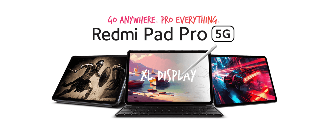 Redmi Pad Pro (12.1 inches, Graphite Gray, 8GB, 128GB, 5G)