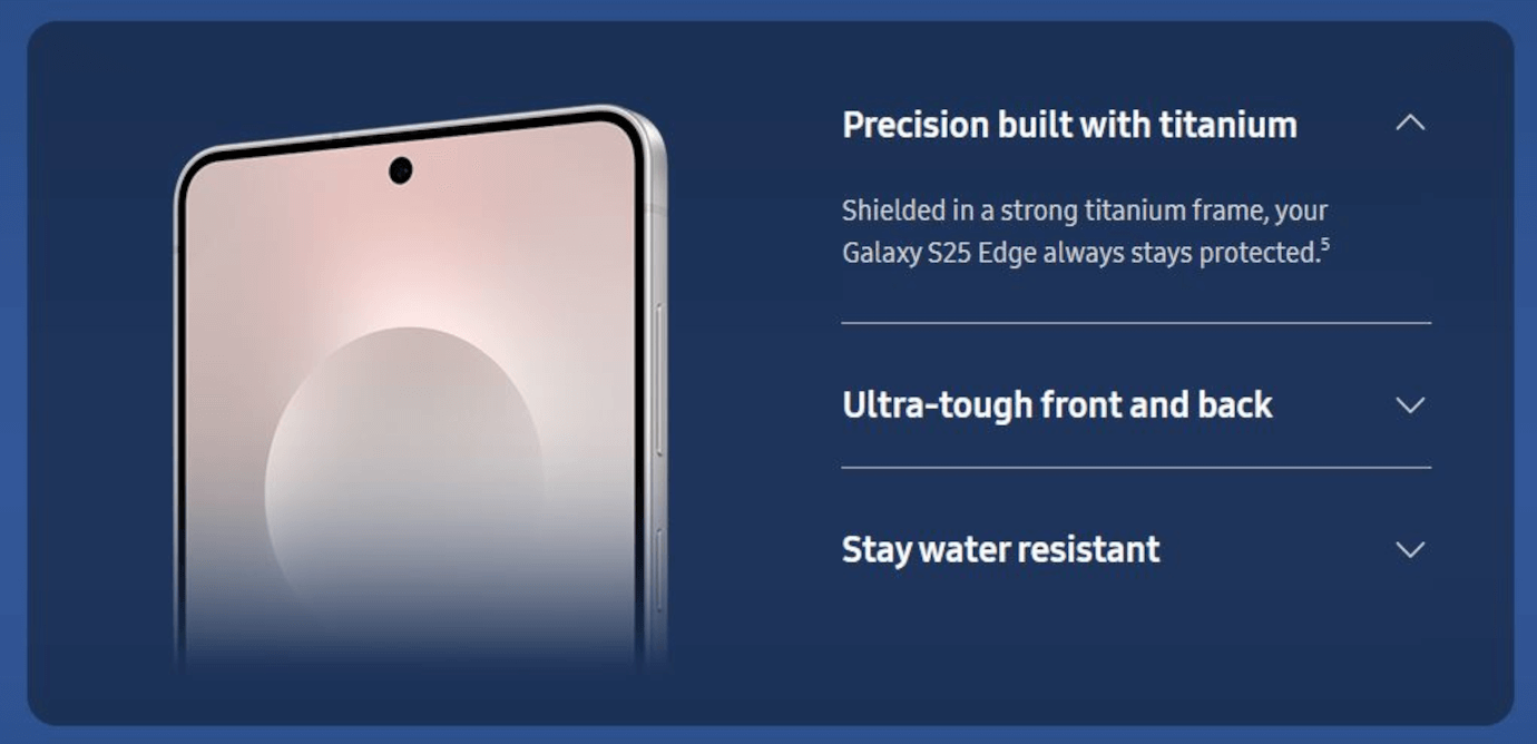 Samsung S25 Edge (Titanium Jetblack, 12GB, 512GB)