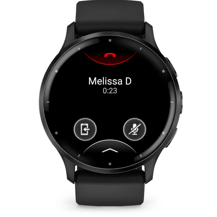 Venu 3 (45mm, Slate Stainless Steel Bezel, Black Silicone Band)