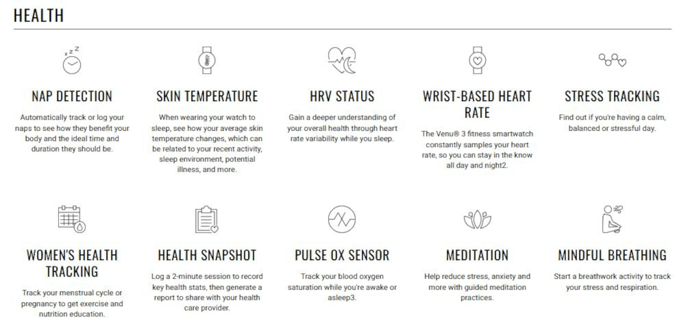 Venu 3S (41mm, Soft Gold Stainless Steel Bezel, Dust Rose Silicone Band)