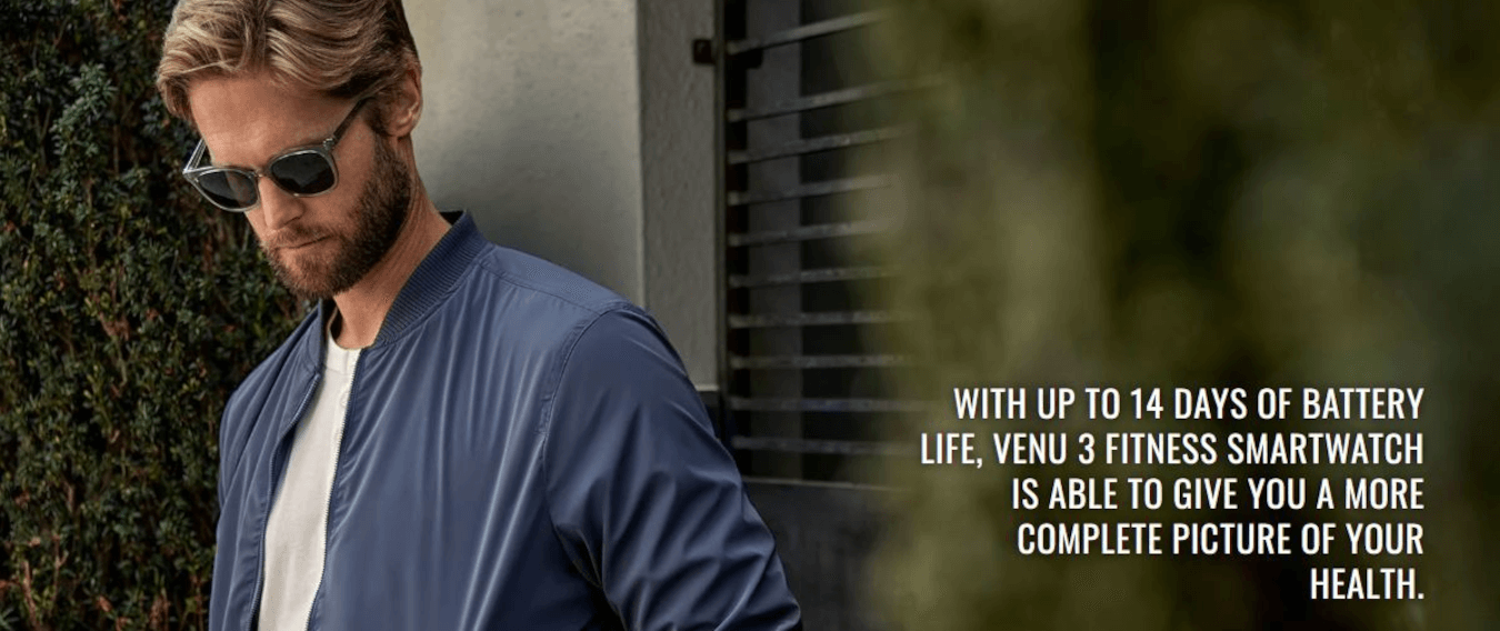 Venu 3S (41mm, Soft Gold Stainless Steel Bezel, French Grey Silicone Band)