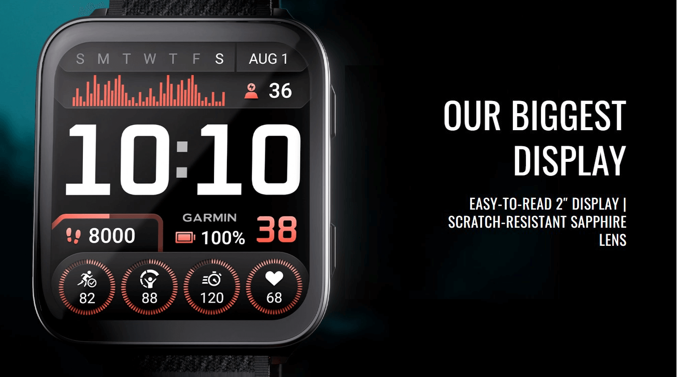 Venu X1 (Slate Titanium, Black, Nylon Band)