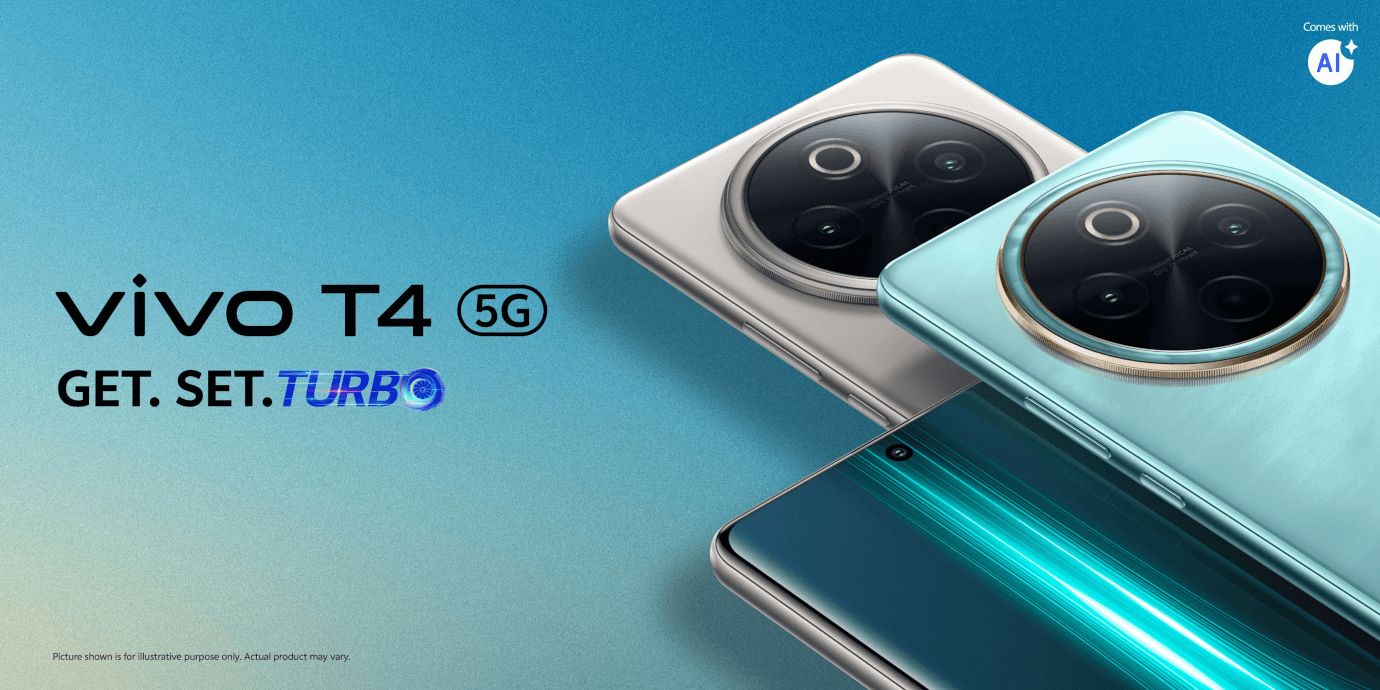 Vivo T4 5G (Phantom Grey, 8GB, 128GB)