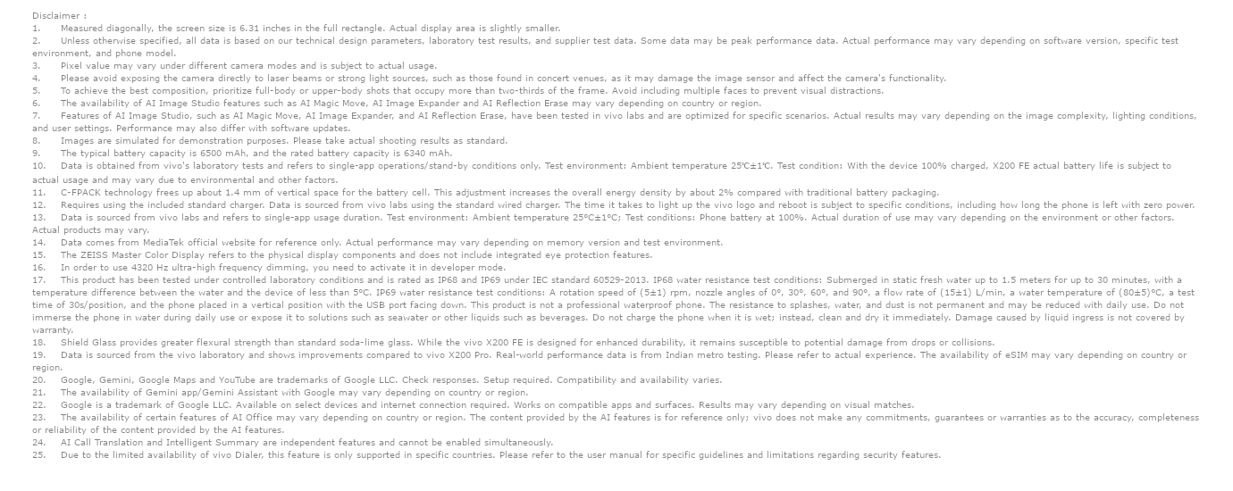 Vivo X200 FE (Amber Yellow, 12GB, 256GB)