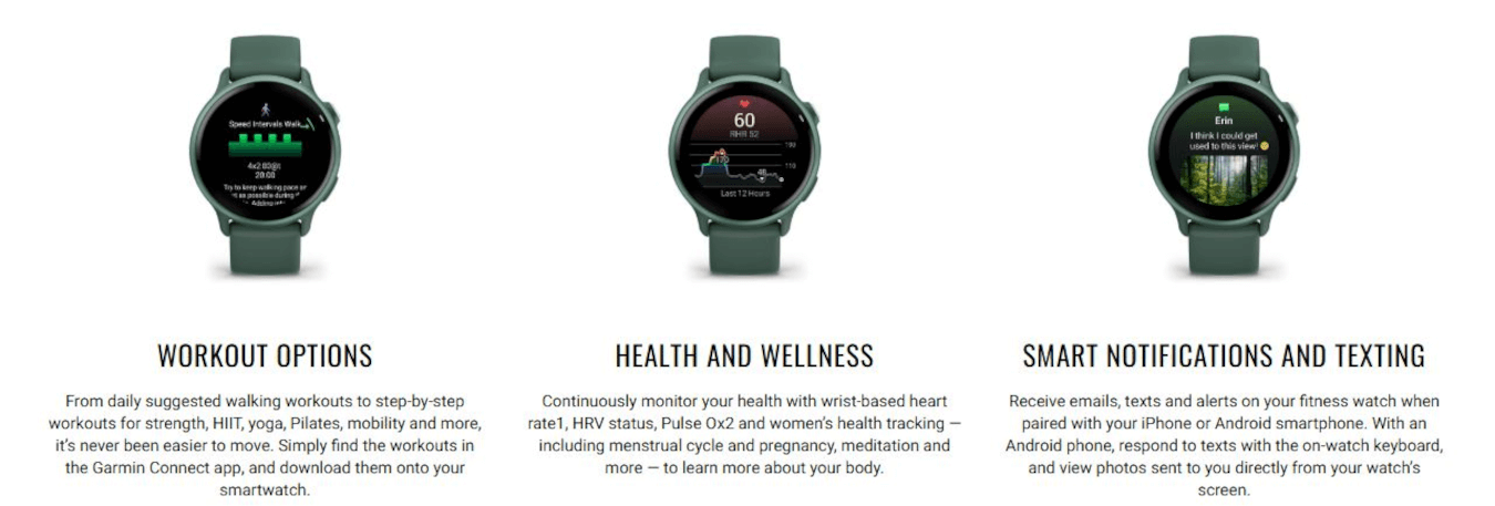 Vivoactive 6 (Lunar Gold, Bone, Band)