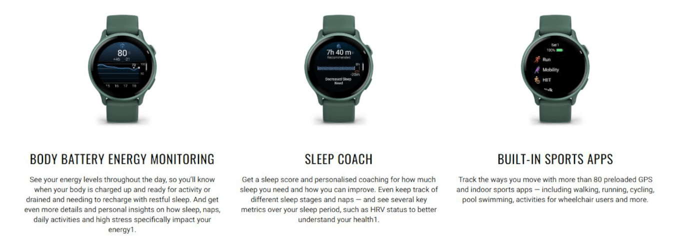 Vivoactive 6 (Metallic Pink Dawn, Pink Dawn, Band)