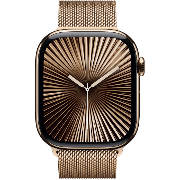 Watch Series 10 (Titanium,  Gold, 46mm, Gold, Milanese loop, ML, GPS + Cellular)