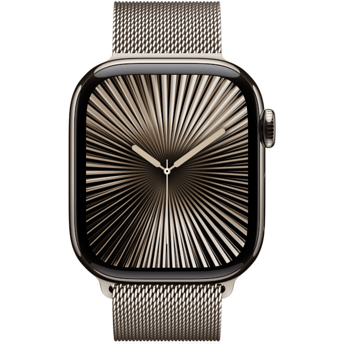 Watch Series 10 (Titanium,  Natural, 42mm, Natural, Milanese loop, GPS + Cellular)