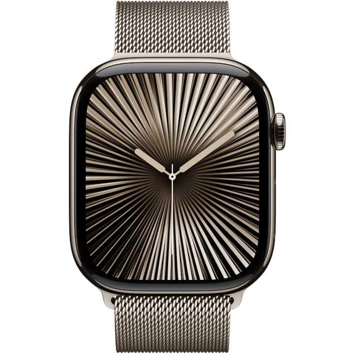 Watch Series 10 (Titanium,  Natural, 46mm, Natural, Milanese loop, ML, GPS + Cellular)