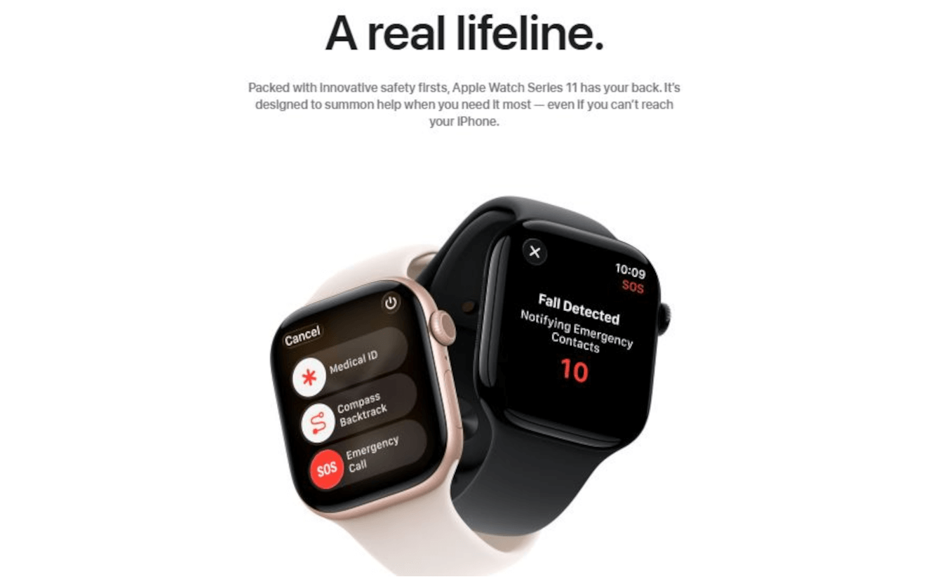 Watch Series 11 Aluminium (42mm, Space Grey, GPS + Cellular, M/L)