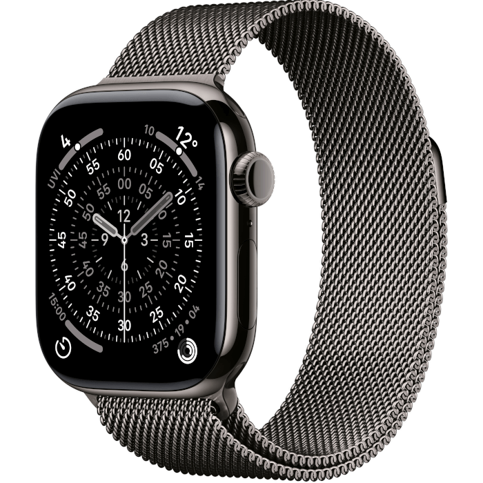 Apple Watch Series 11 Titanium (46mm, Slate, Milanese Loop, Slate, GPS + Cellular, OS)