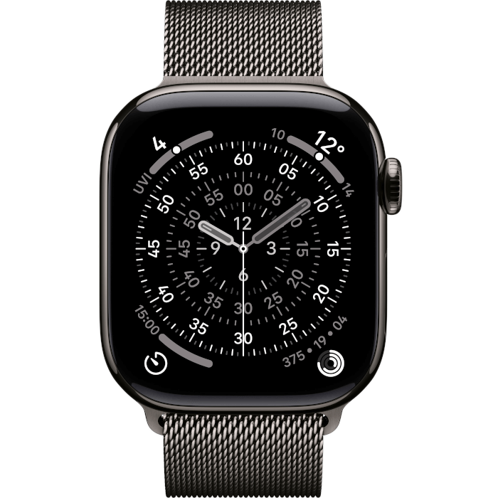 Watch Series 11 Titanium (46mm, Slate, Milanese Loop, Slate, GPS + Cellular, OS)