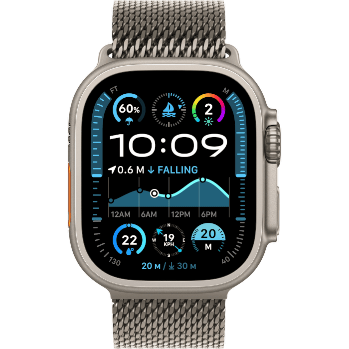 Watch Ultra 2 (Titanium, Natural, 49mm, Natural, Milanese loop, L, GPS + Cellular)