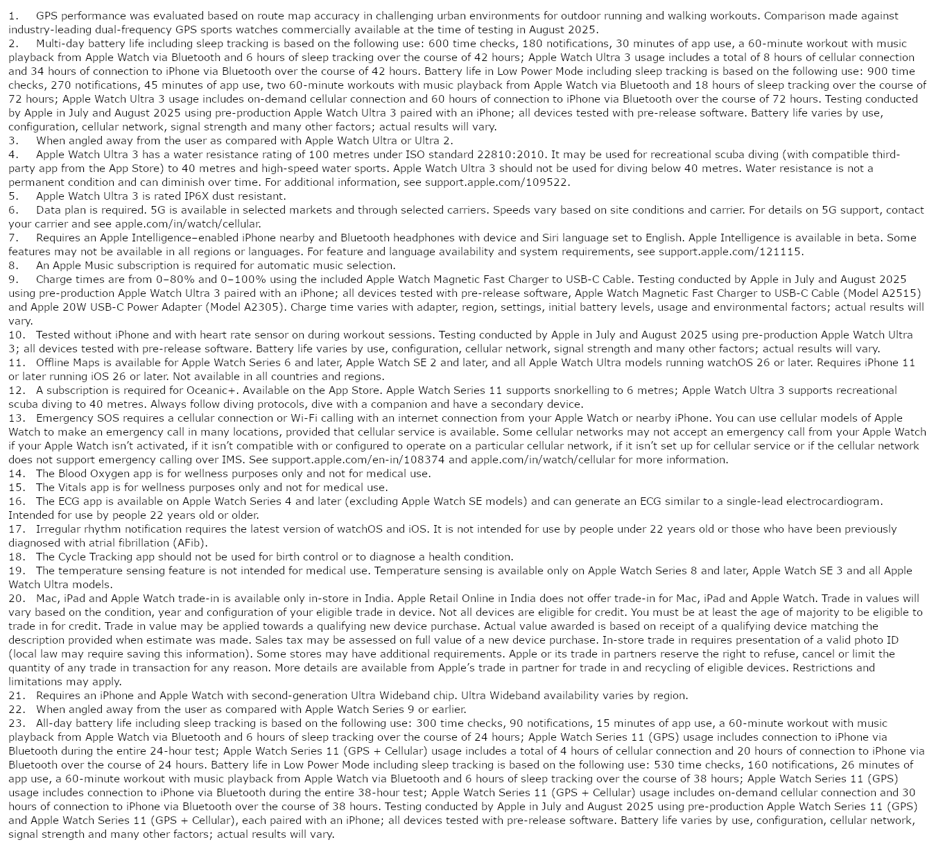 Watch Ultra 3 (49mm, Black, Ocean Band, Black, OS)