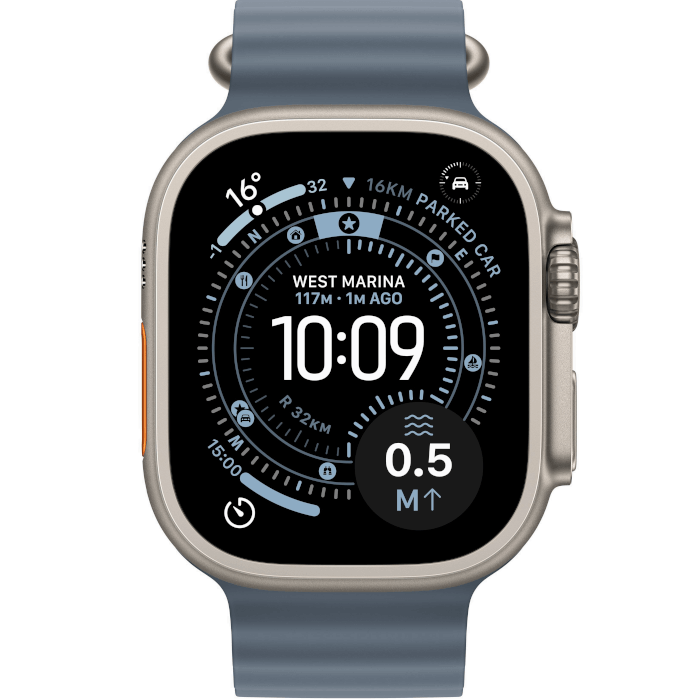 Watch Ultra 3 (49mm, Natural, Ocean Band, Anchor Blue, OS)