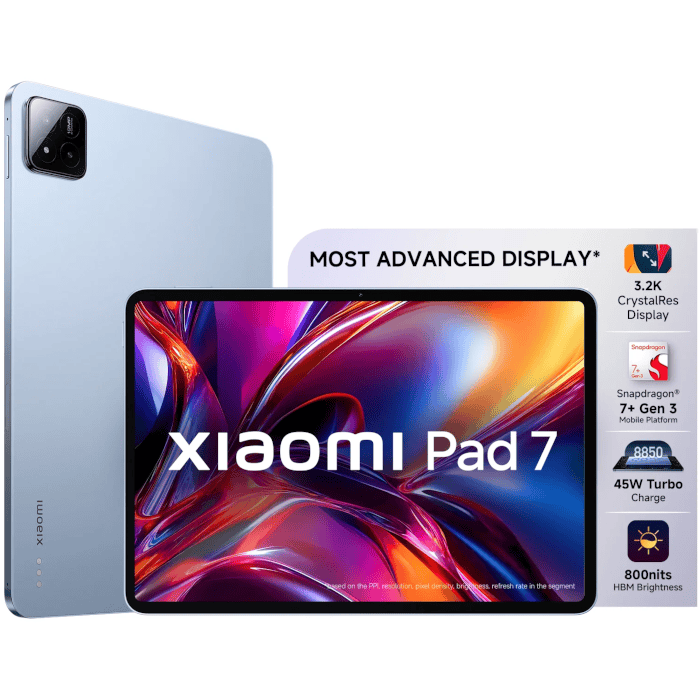 MI Xiaomi Pad 7 (11.2 inches, Mirage Purple, 12GB, 256GB, Standard glass)